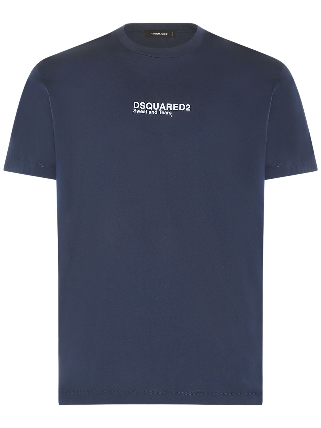 Dsquared2 T-shirt Aus Baumwolljersey Mit Logodruck In Dunkelblau