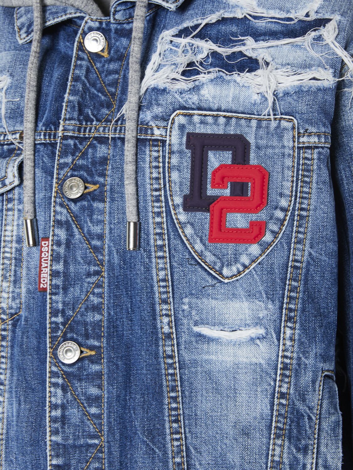 Shop Dsquared2 Over Denim Jean Jacket In Blau