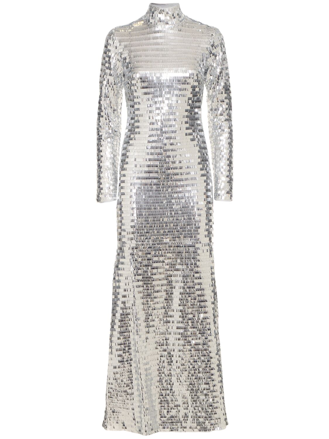 SIMON MILLER SEQUINED LONG SLEEVE MAXI DRESS