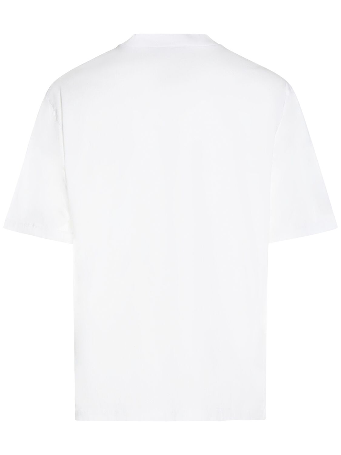 Shop Dsquared2 Logo Printed Cotton T-shirt In Weiss