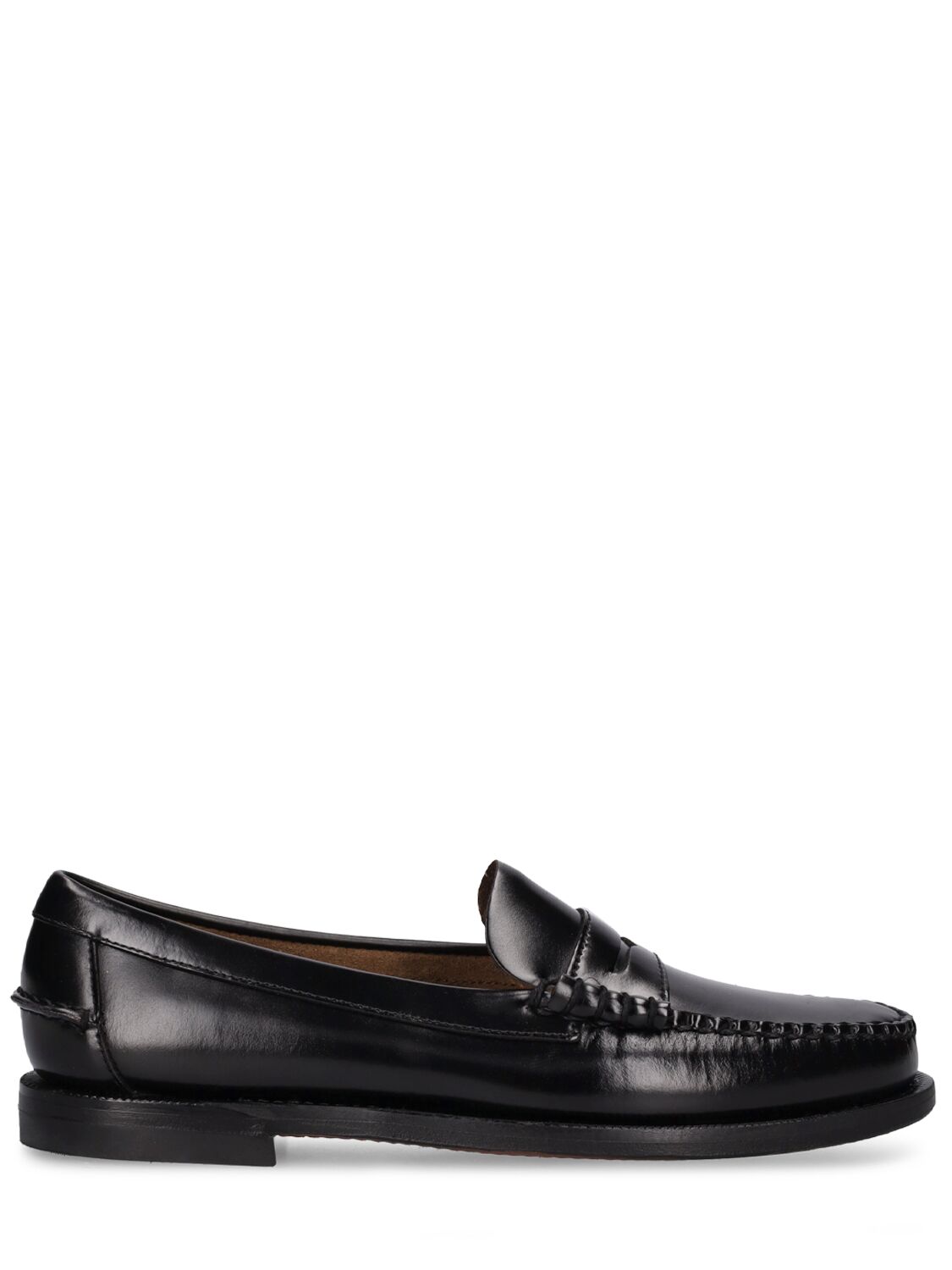 Sebago 20mm Classic Dan Smooth Leather Loafers In Black
