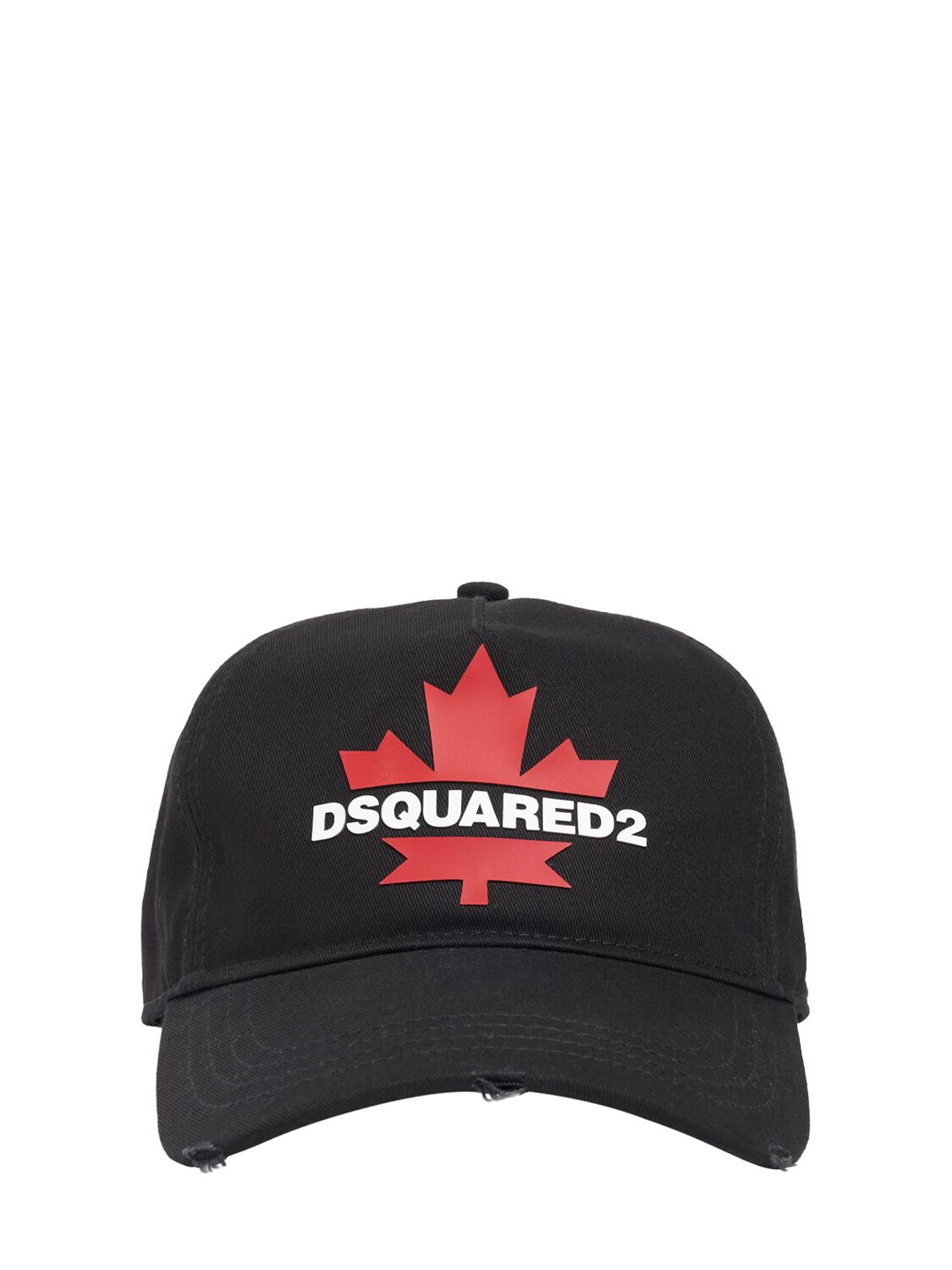 Dsquared2 Leaf Logo Baseball Cap In Black