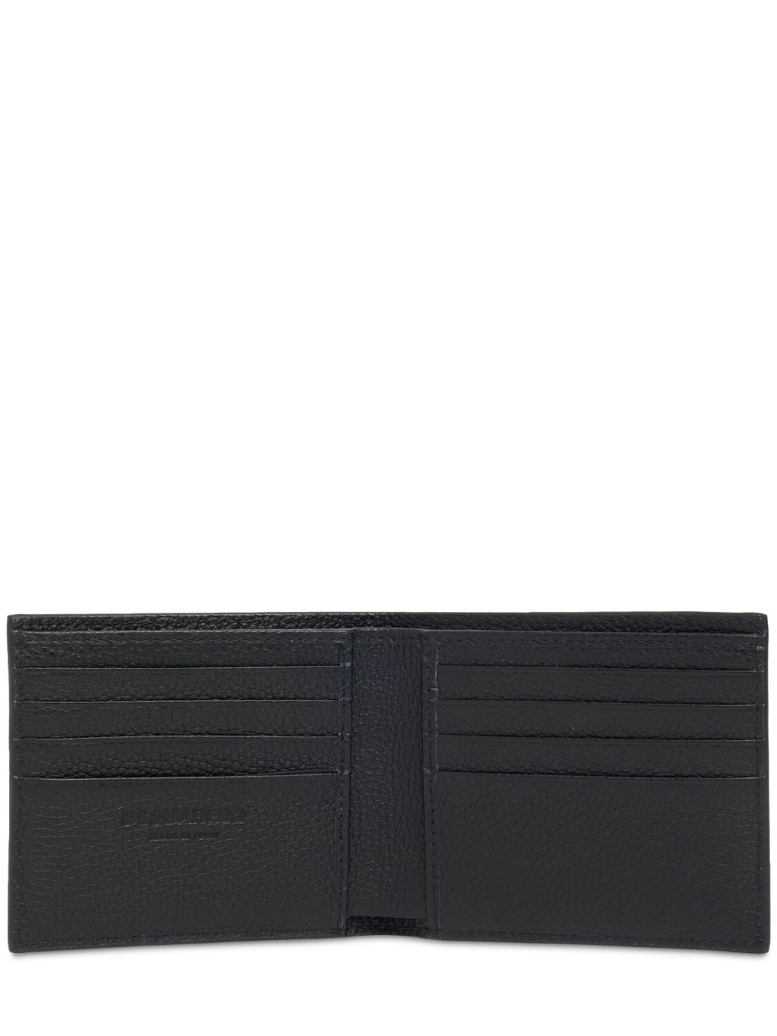 Shop Dsquared2 Bob Leather Wallet W/logo In Black