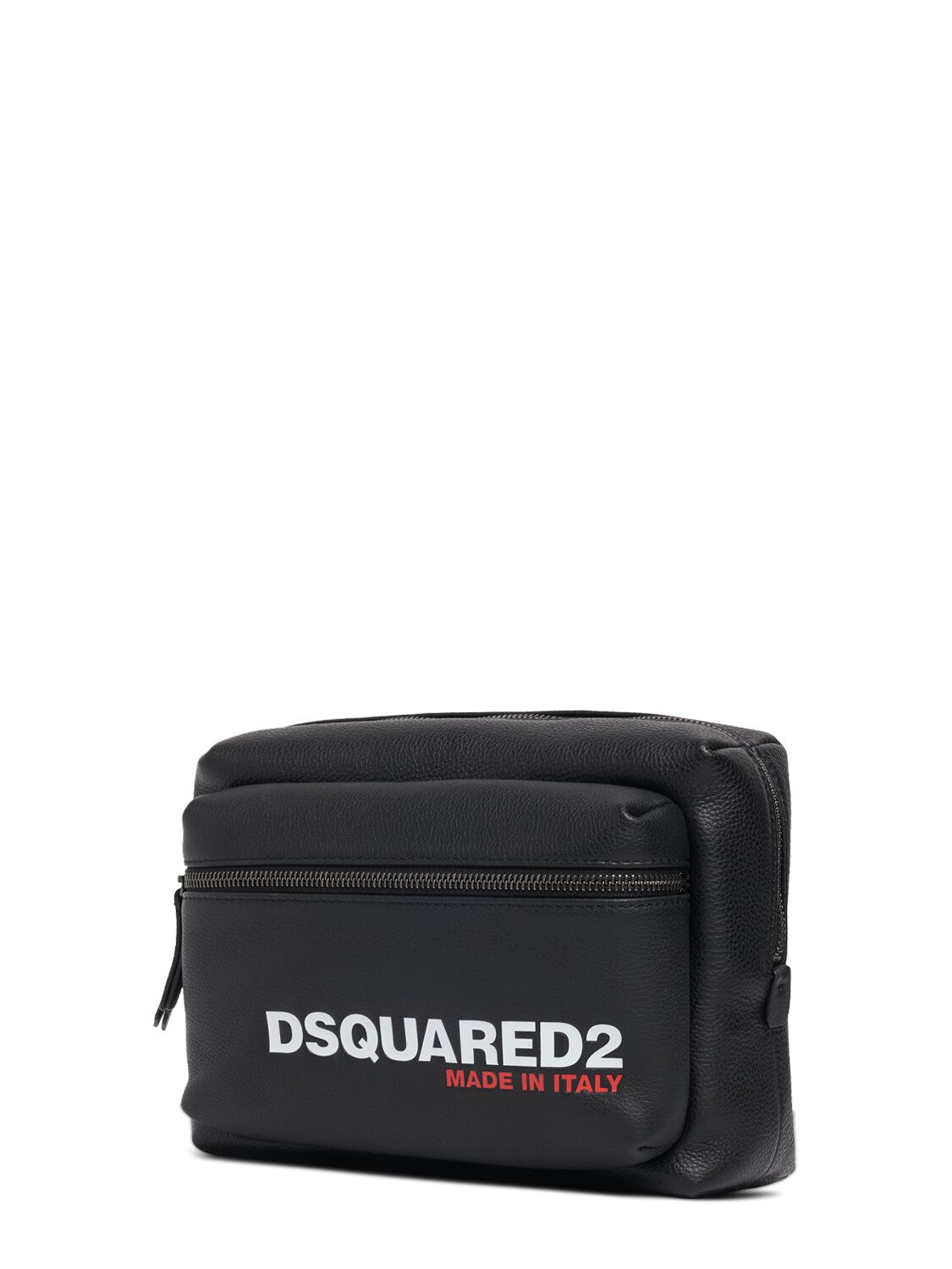 Shop Dsquared2 Logo Leather Clutch In Black