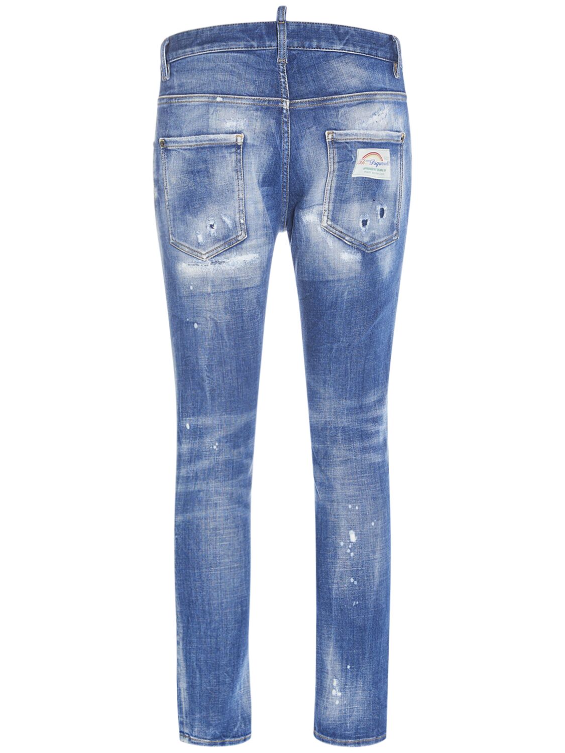 Shop Dsquared2 Super Twinky Stretch Cotton Denim Jeans In Blue