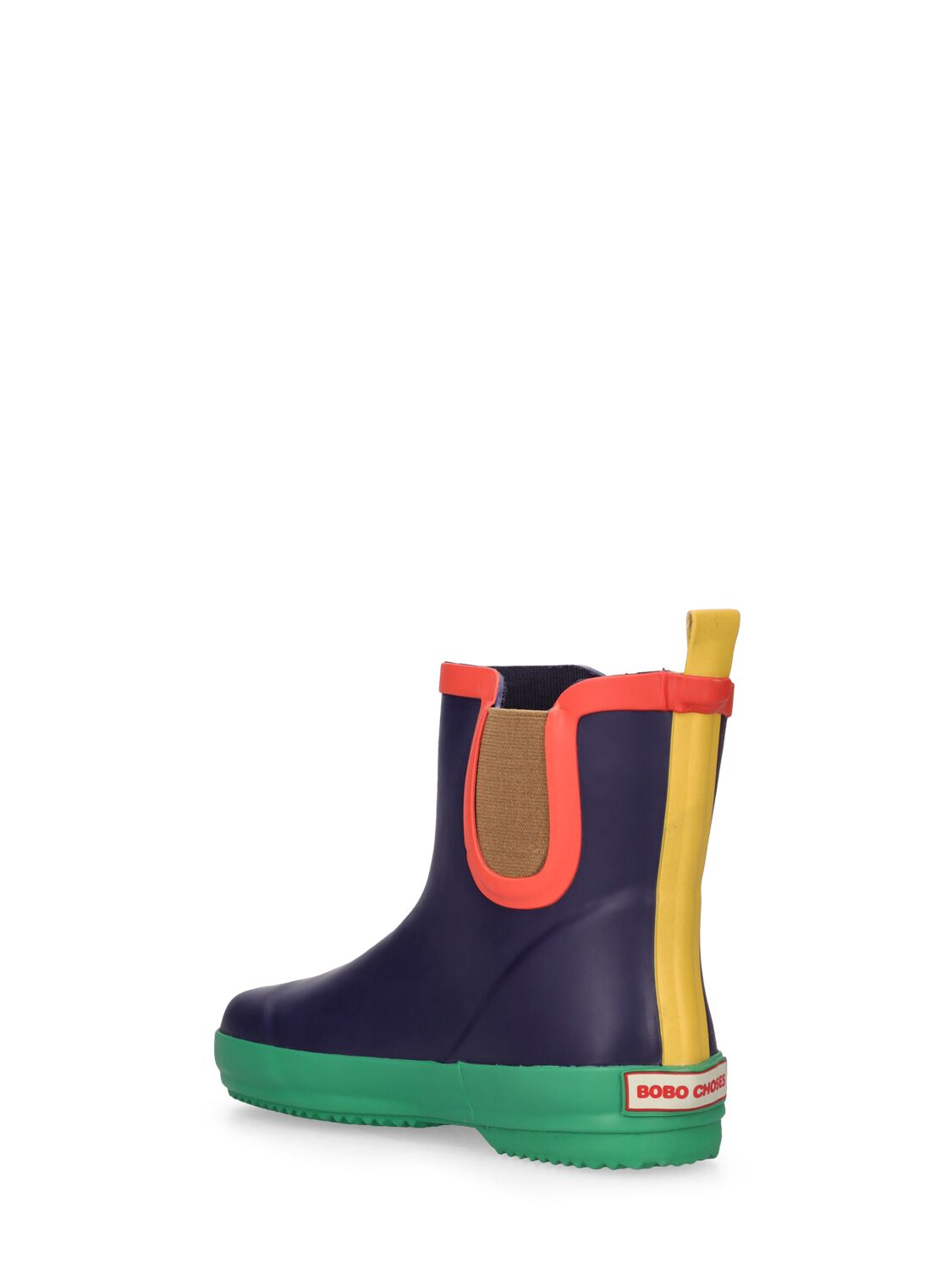Shop Bobo Choses Color Block Rubber Rain Boots In Multicolor