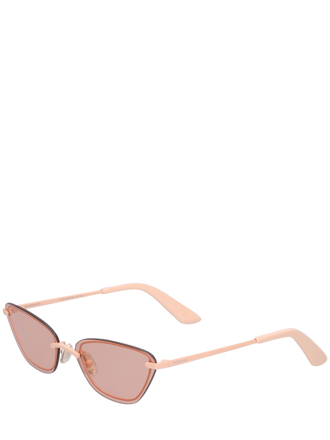 Shop Zimmermann Uptempo Cat-eye Metal Sunglasses In Rosa