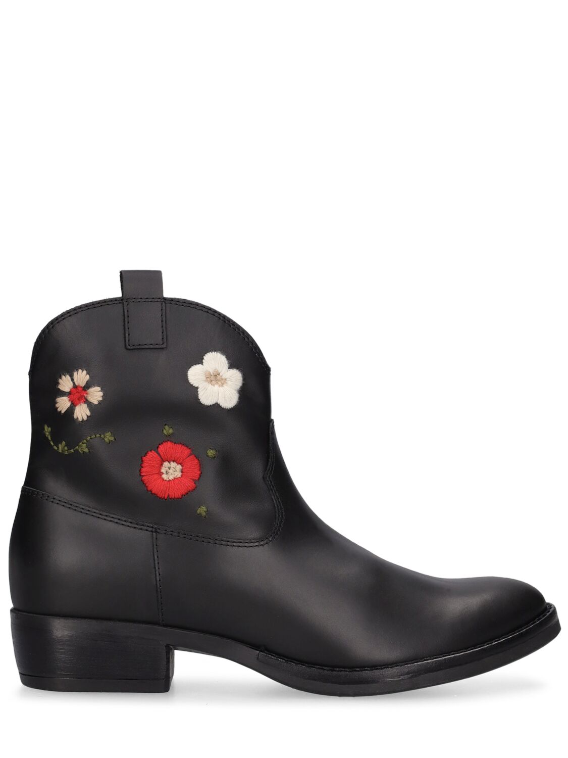IL GUFO EMBROIDERED LEATHER TEXANO BOOTS