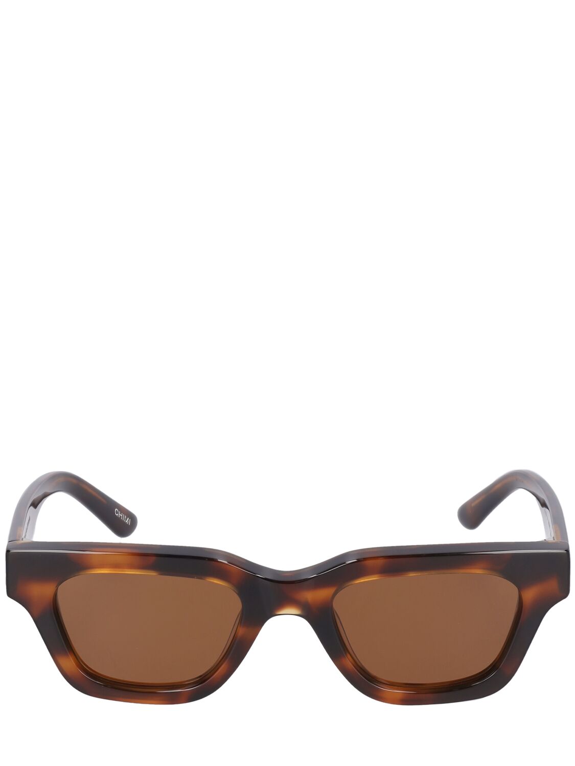 Chimi 11 Squared Acetate Sunglasses In Tortoiseshell,brown