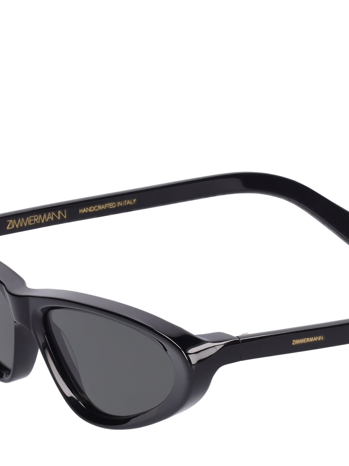 Shop Zimmermann Lumino Micro Cat-eye Acetate Sunglasses In Schwarz