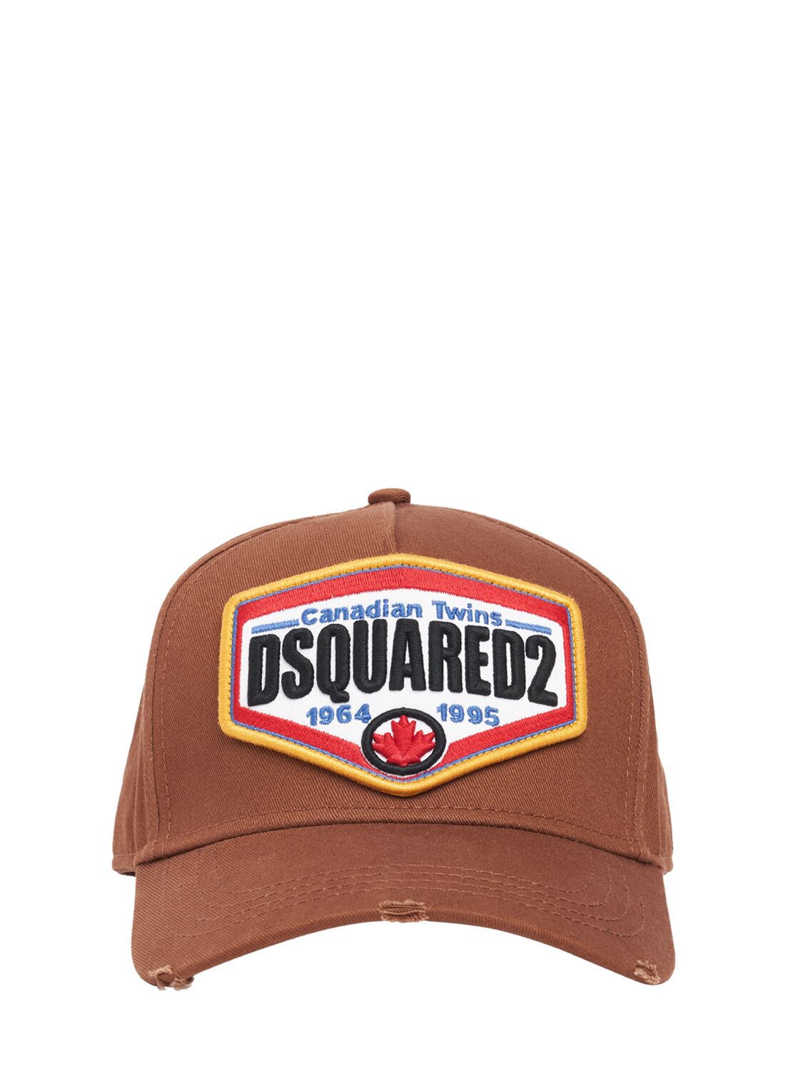 Shop Dsquared2 Logo Baseball Cap In Brown