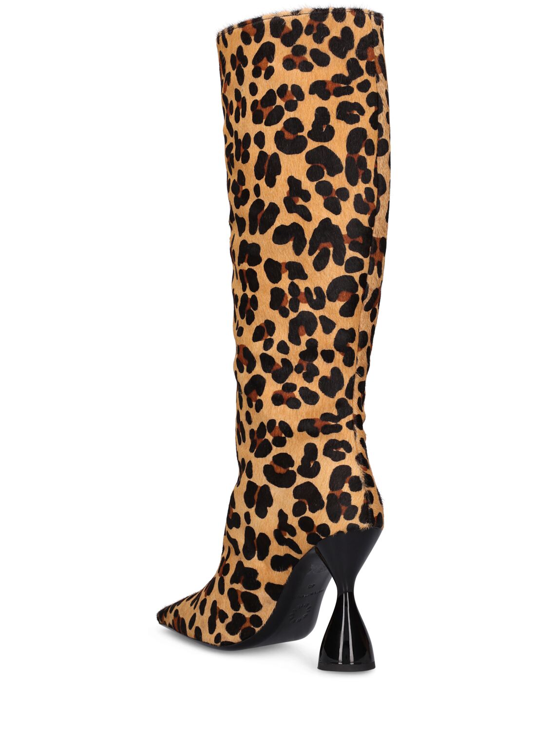 Shop Simon Miller 75mm Verner Leather Tall Boots In Leopard