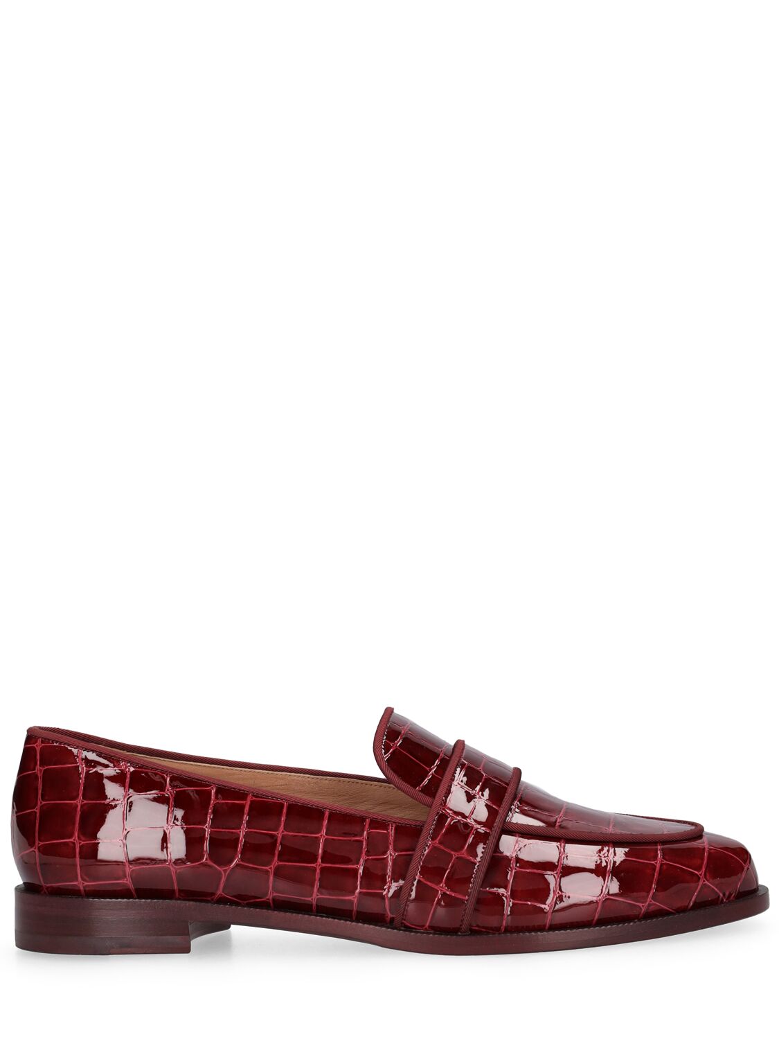 10mm Martin Croc Embossed Leather Loafer