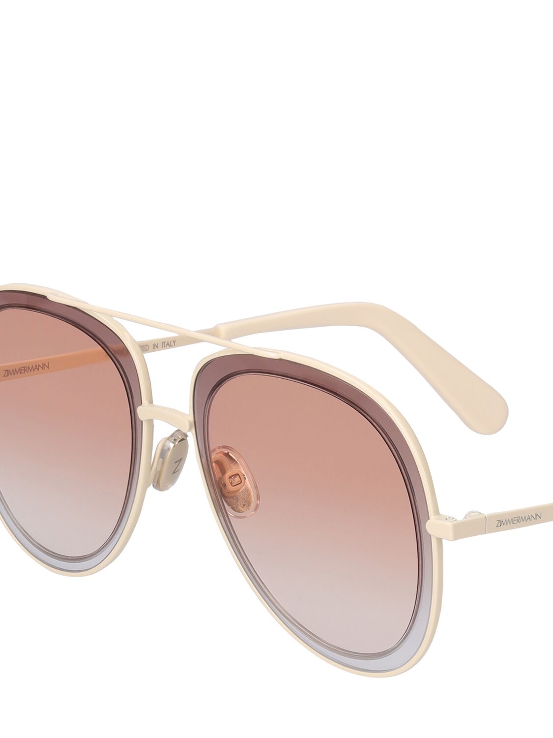 Zimmermann Stellify Acetate Aviator Sunglasses