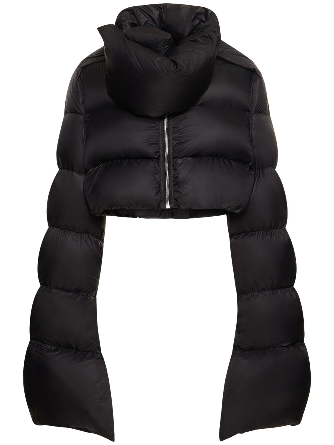Shop Rick Owens Babel Mountain Cropped Down Jacket In Black