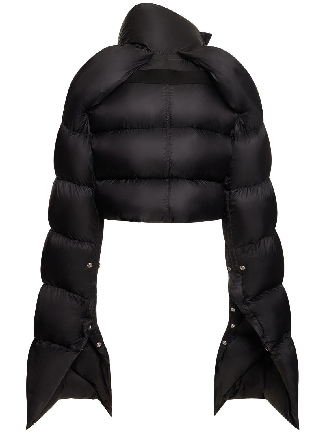 Shop Rick Owens Babel Mountain Cropped Down Jacket In Black