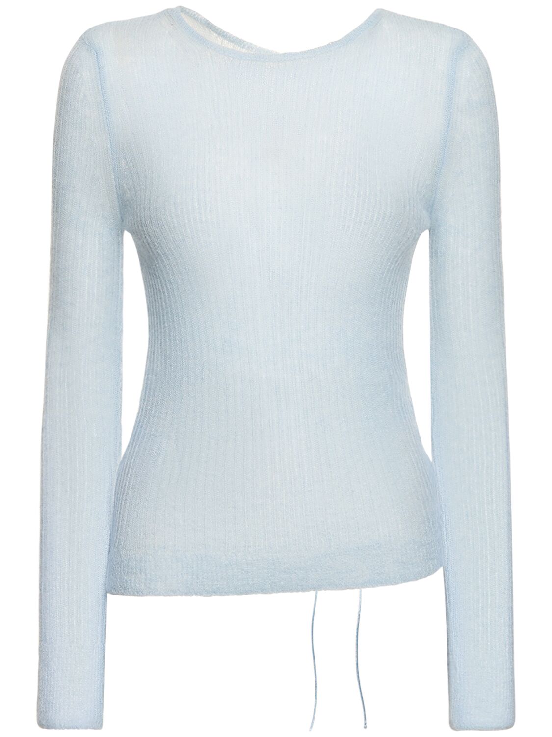 Cecilie Bahnsen Ussi Venus Mohair Blend Sweater In Sky Blue