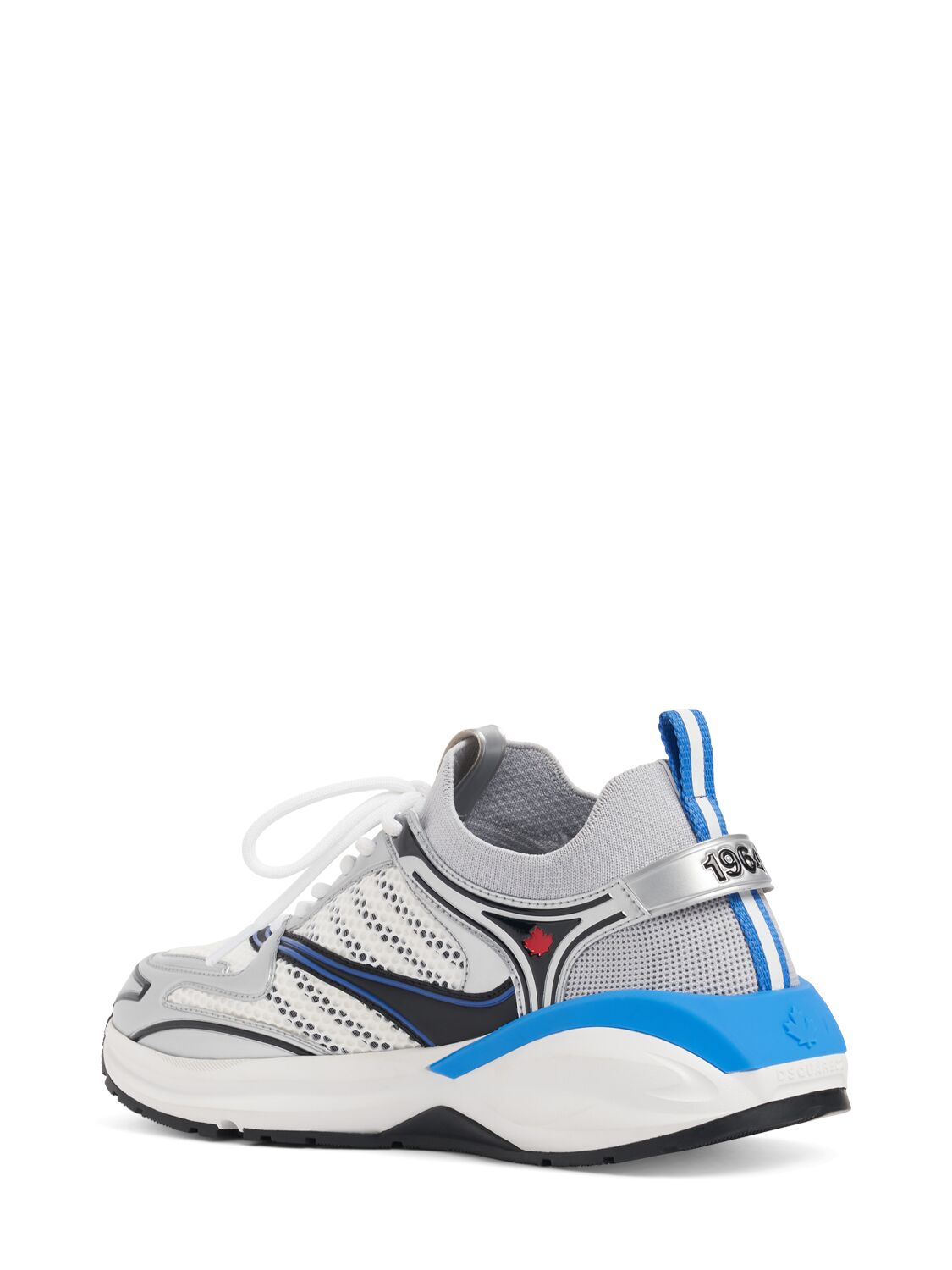 Shop Dsquared2 Dash Low Top Sneakers In Silver,black