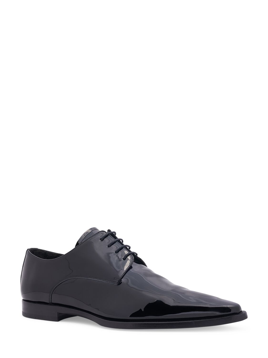 Shop Dsquared2 Patent Leather Lace-up Shoes In Black