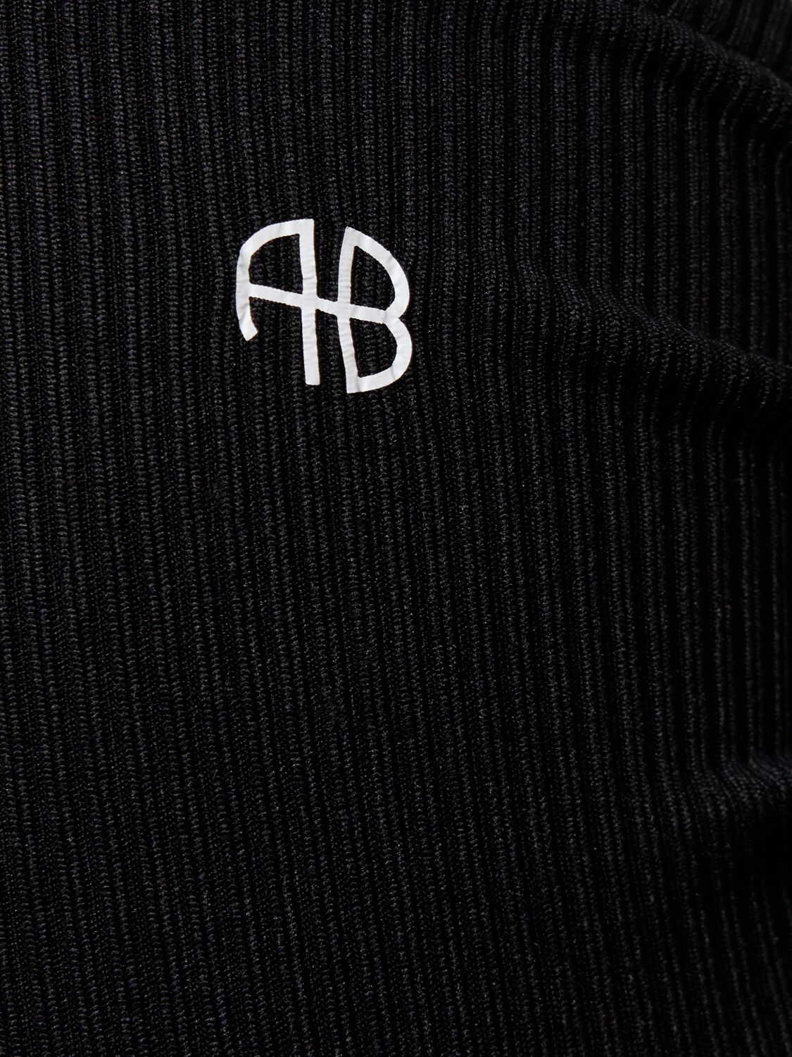 Shop Anine Bing Aimee Stretch Jersey Leggings In Black