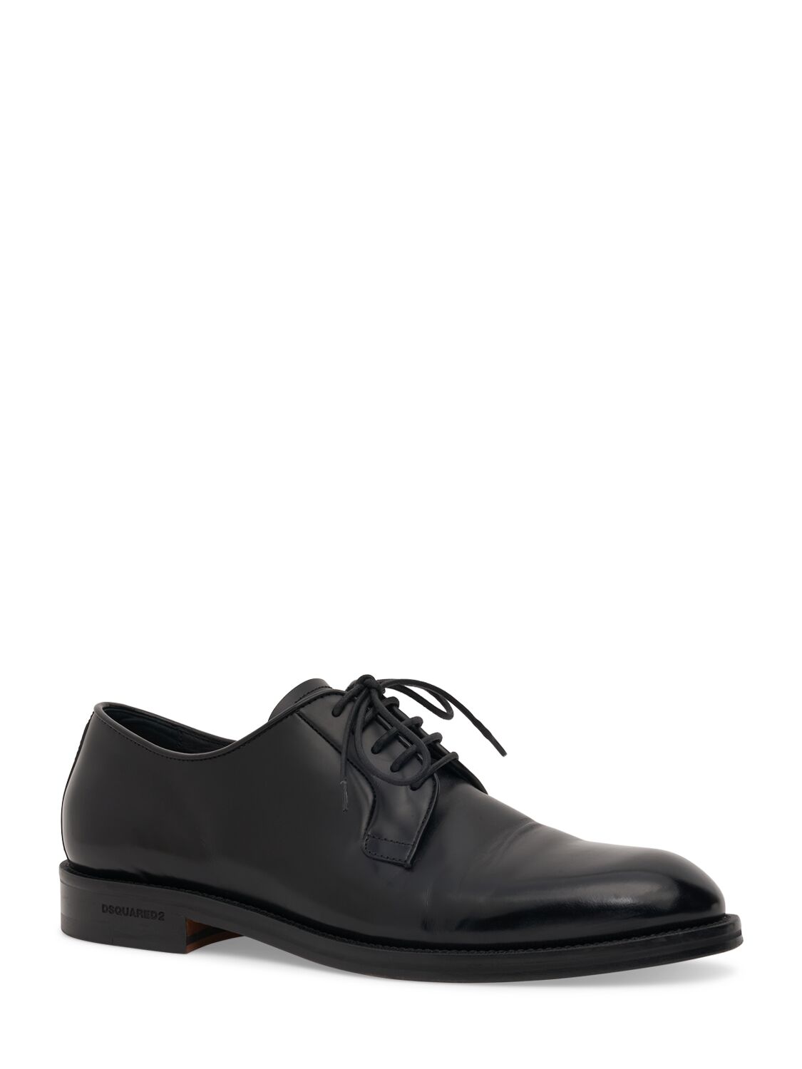 Shop Dsquared2 Leather Lace-up Shoes In Black