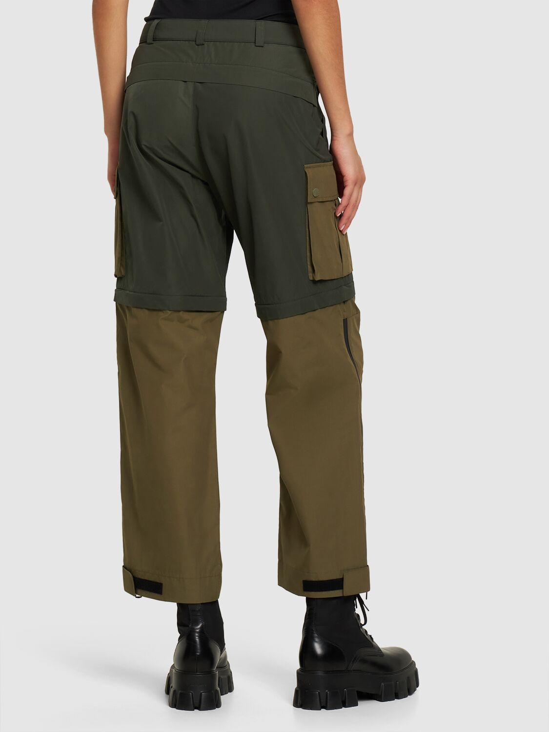 Shop Moncler Genius Moncler X Pharrell Williams 2-in-1 Pants In Green