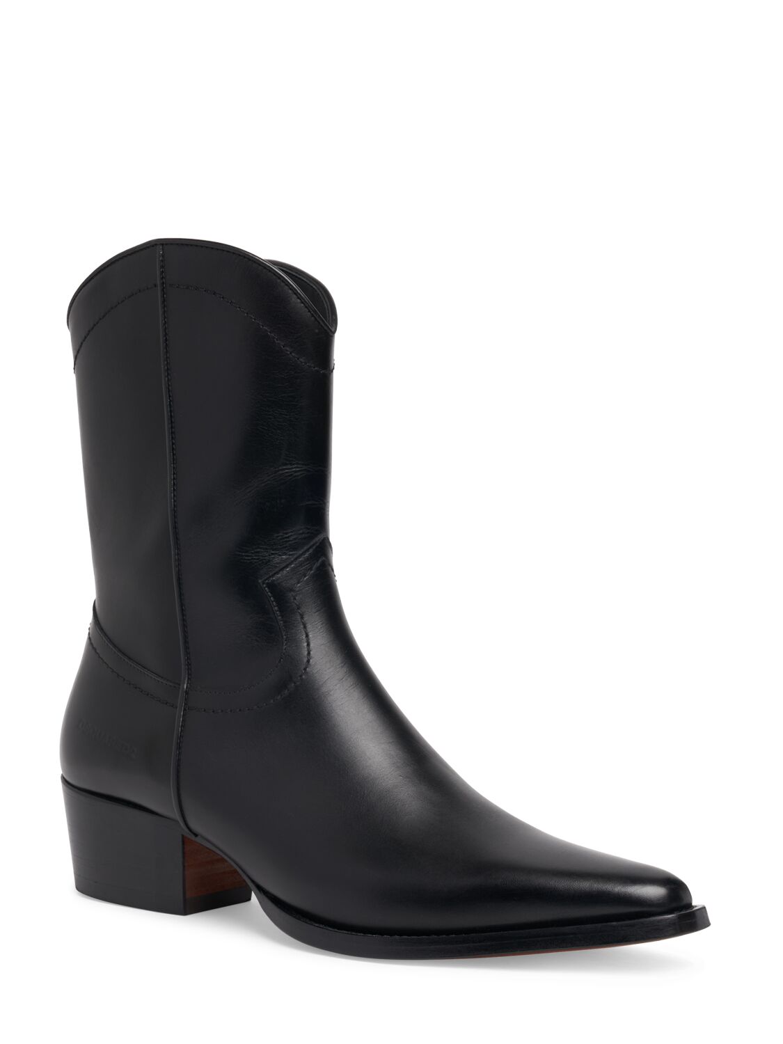 Shop Dsquared2 Leather Tex Boots In Black