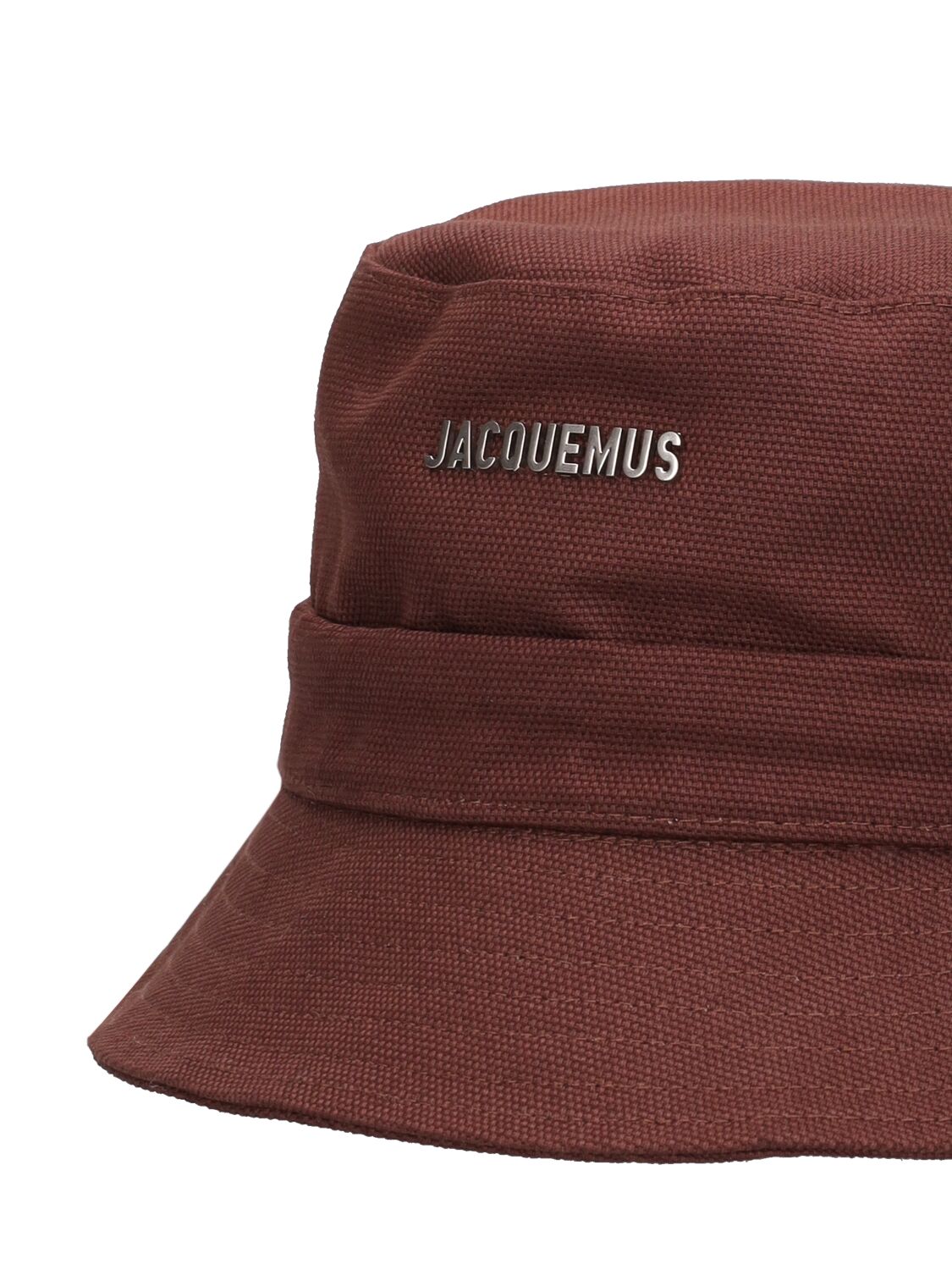 Shop Jacquemus Le Bob Gadjo Cotton Canvas Bucket Hat In Brown