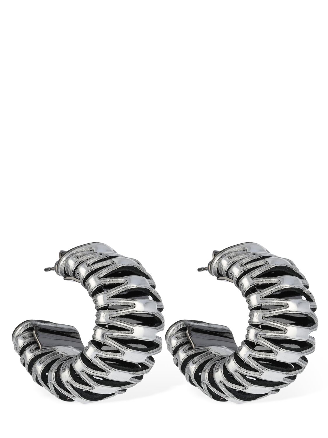 Caterpillar Leather Hoop Earrings – WOMEN > JEWELRY & WATCHES > EARRINGS