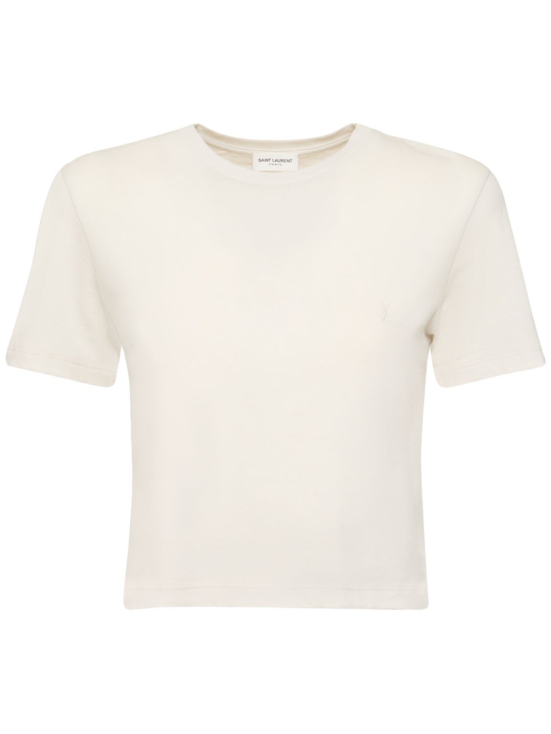 Slim Cotton Cropped T-shirt