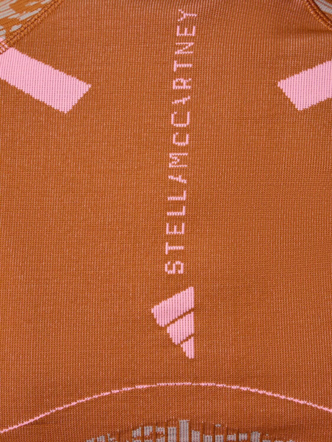 Shop Adidas By Stella Mccartney True Strength Tech Base-layer Top In Orange