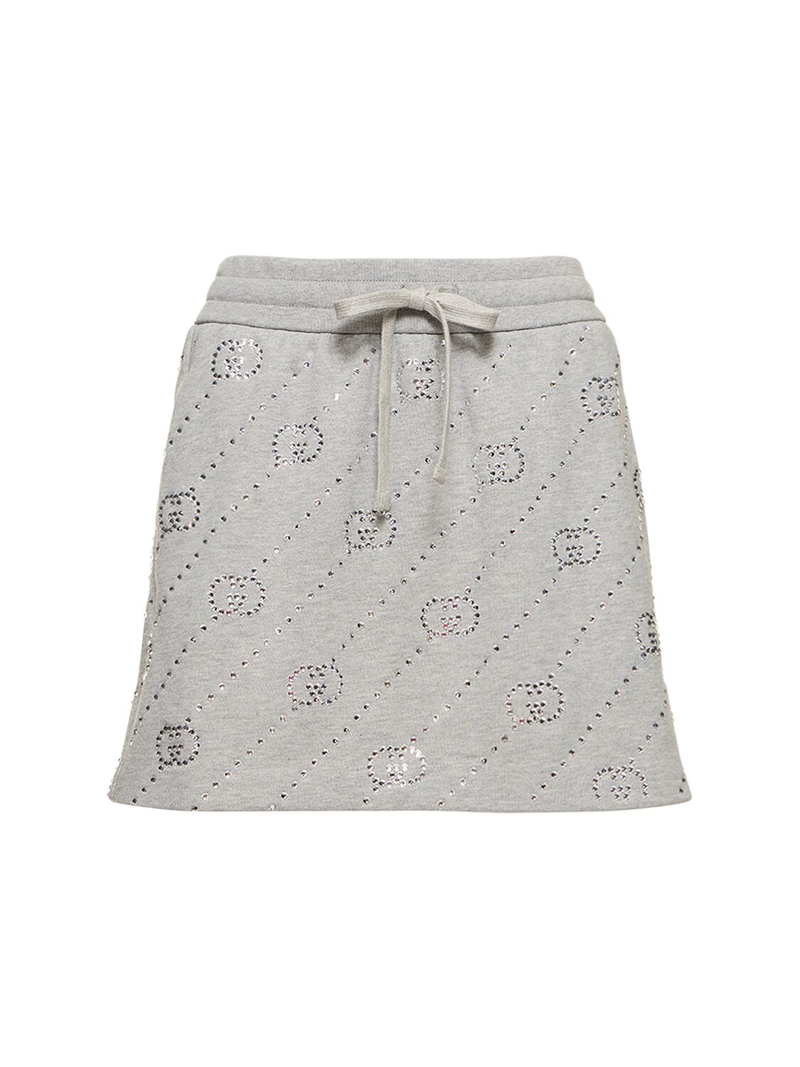 Gg Cotton Jersey Mini Skirt