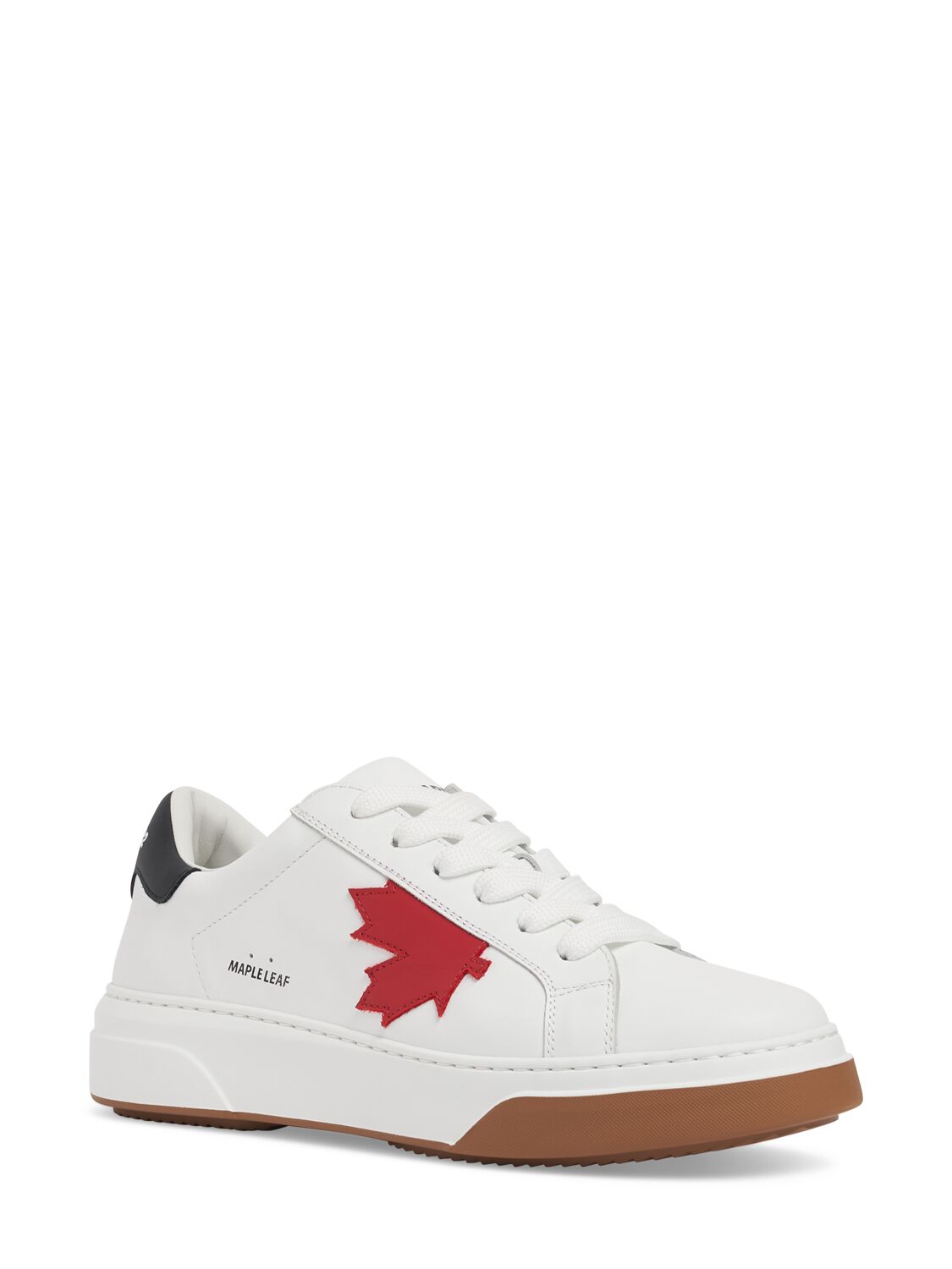Shop Dsquared2 Bumper Low Top Sneakers In White,red,black