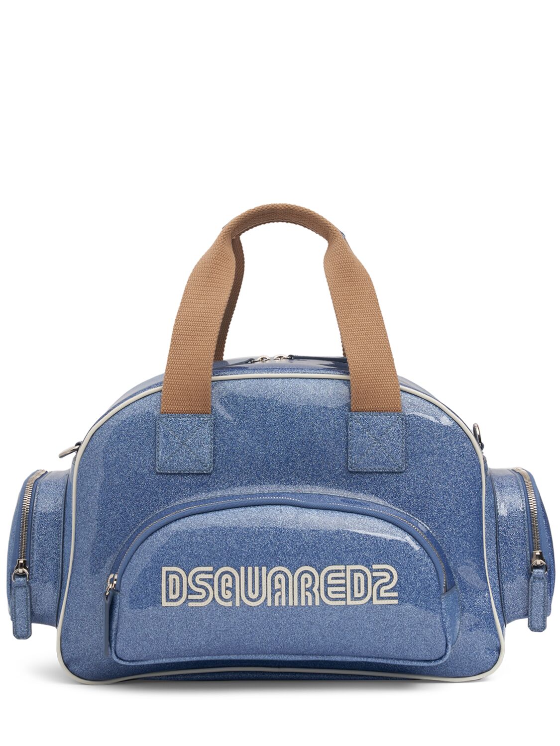 Dsquared2 Logo Duffle Bag In Light Blue
