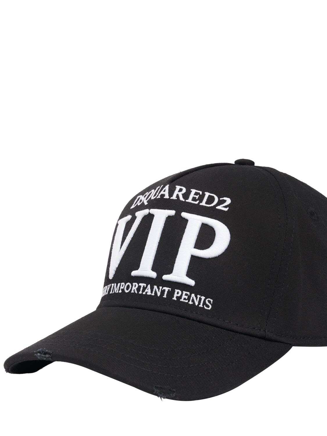 Shop Dsquared2 Vip Embroidered Baseball Cap In Black,white