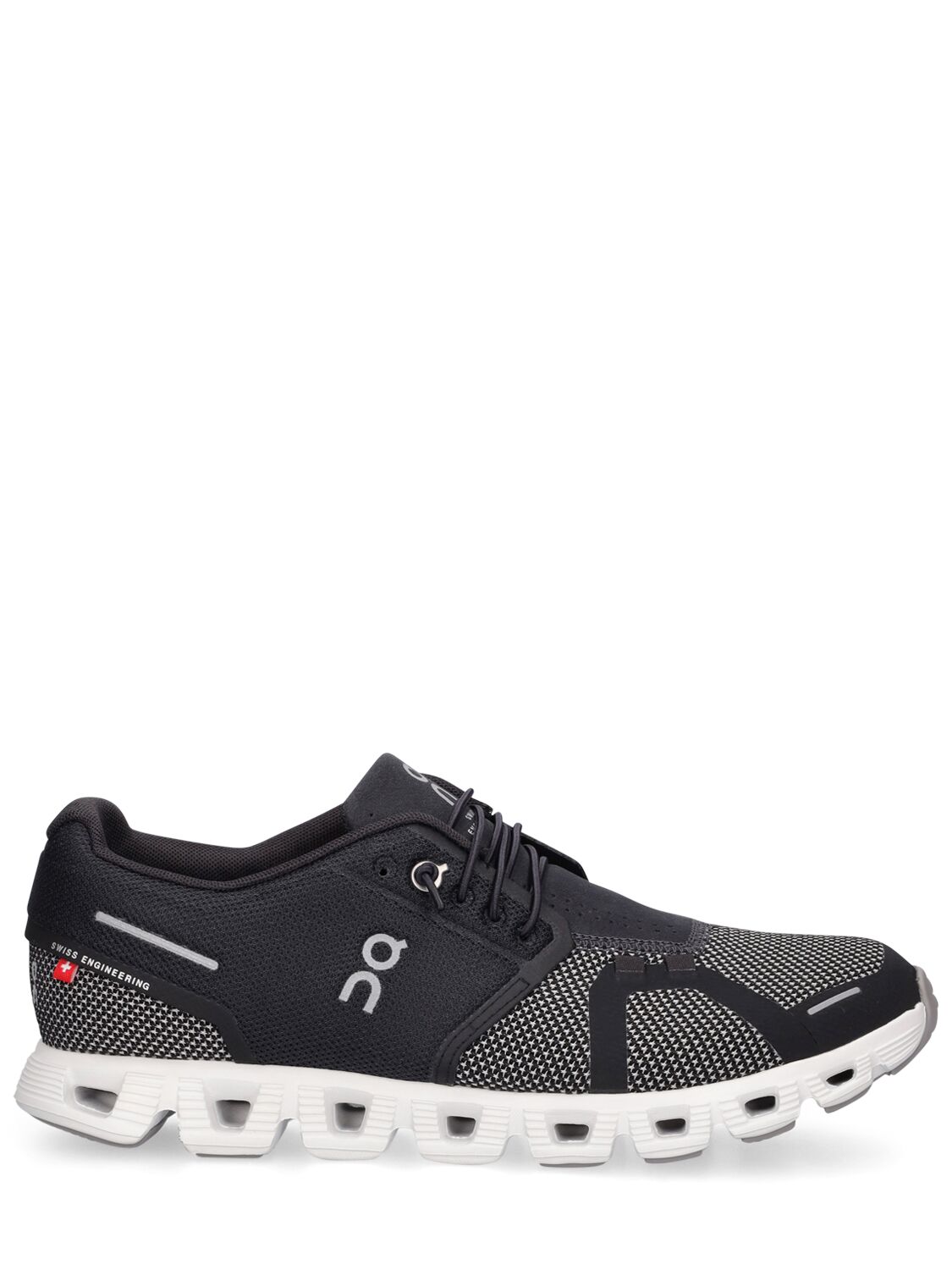 On Cloud 5 Combo Running Shoe In Black,alloy