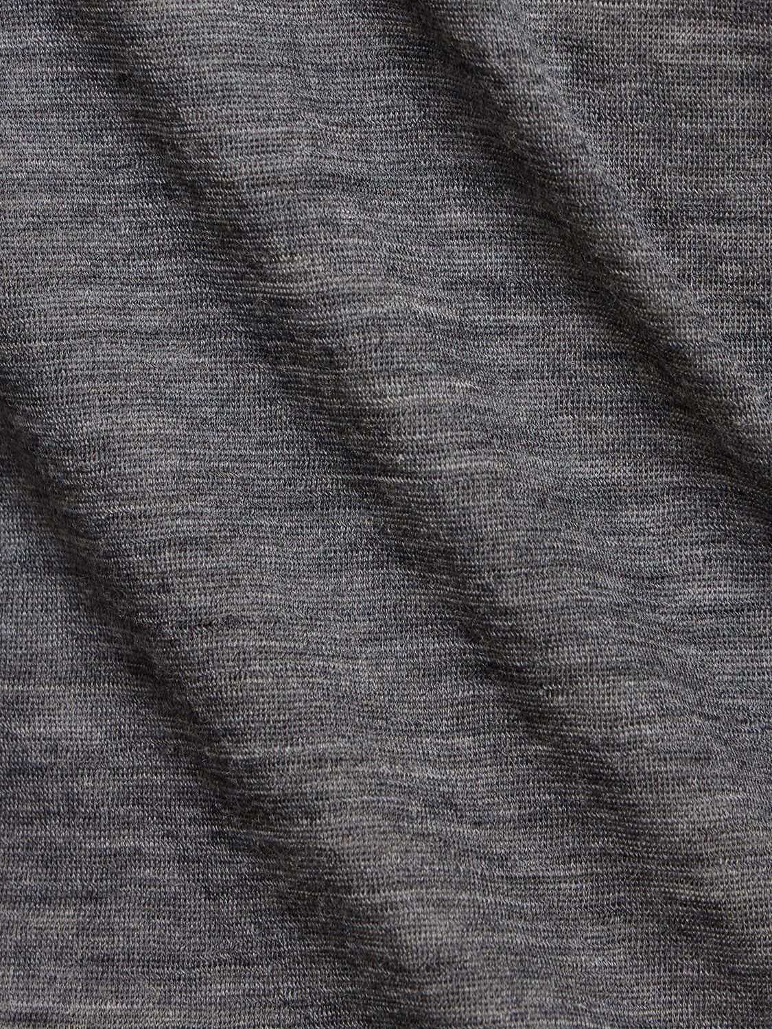 Auralee Super Soft Sheer Wool Jersey Top In Grey | ModeSens