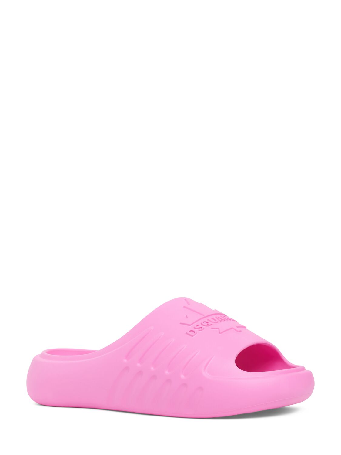 Shop Dsquared2 Logo Slide Sandals In Pink