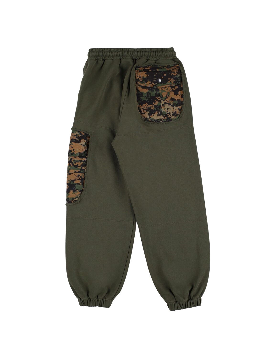 Shop Myar Cotton Sweatpants In Military Green