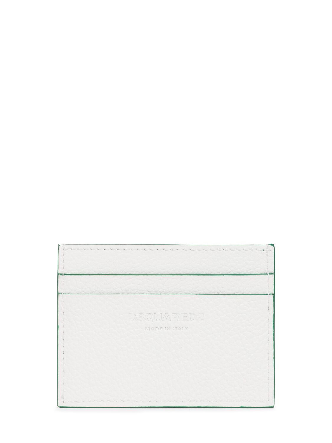 Shop Dsquared2 Spieker Card Holder In White,green