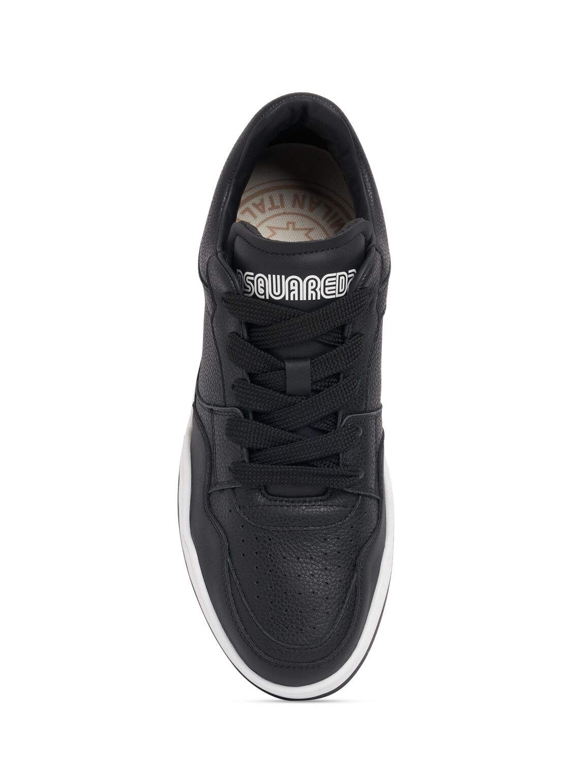 Shop Dsquared2 Spiker Low Top Sneakers In Black