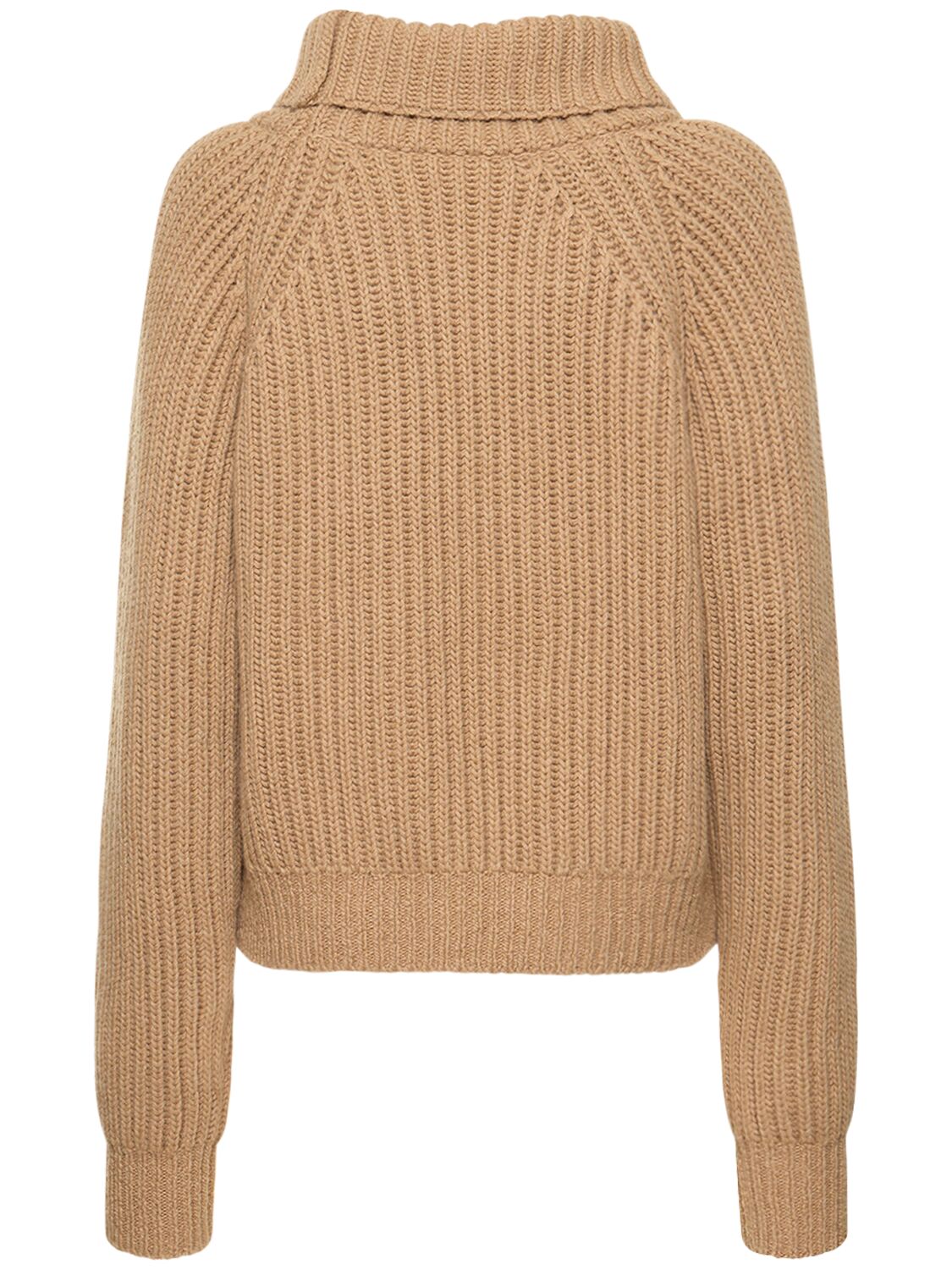 Shop Khaite Lanzino Cashmere Turtleneck Sweater In Beige