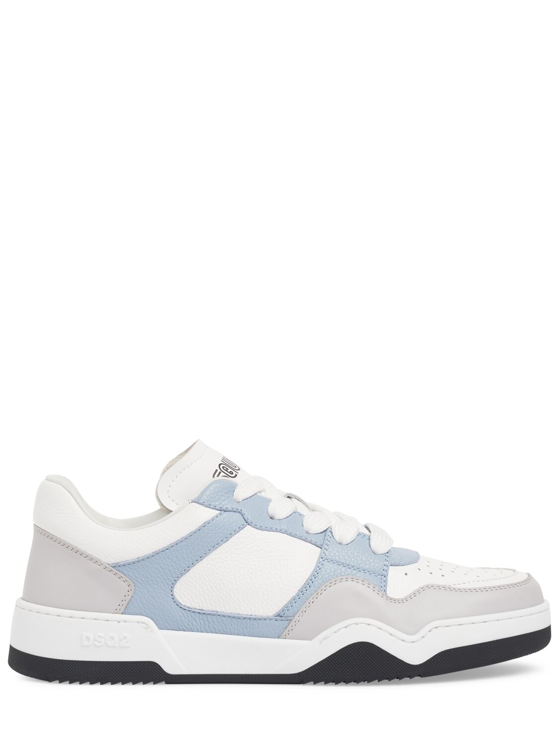 Shop Dsquared2 Spiker Low Top Sneakers In White Lightblue