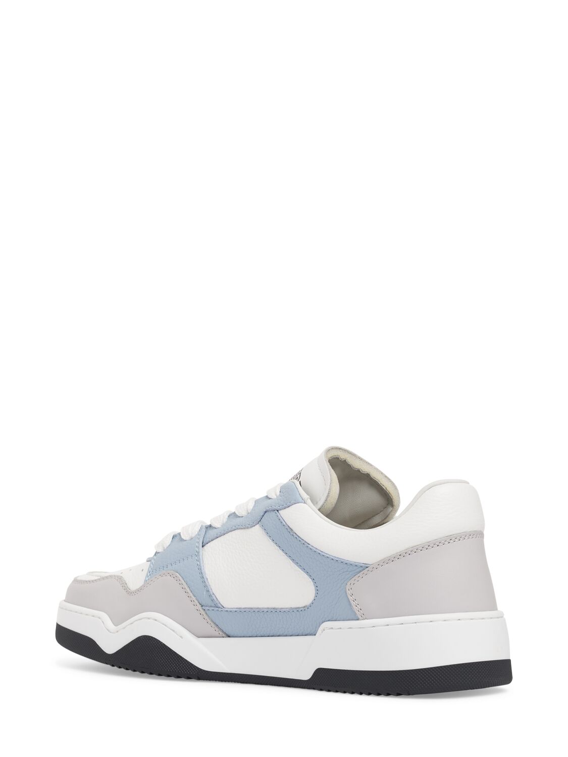 Shop Dsquared2 Spiker Low Top Sneakers In White Lightblue