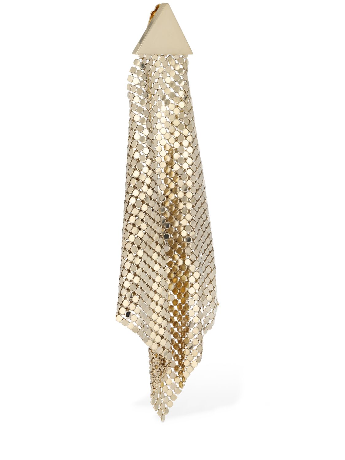 Shop Rabanne Xl Mesh Mono Earring In Gold