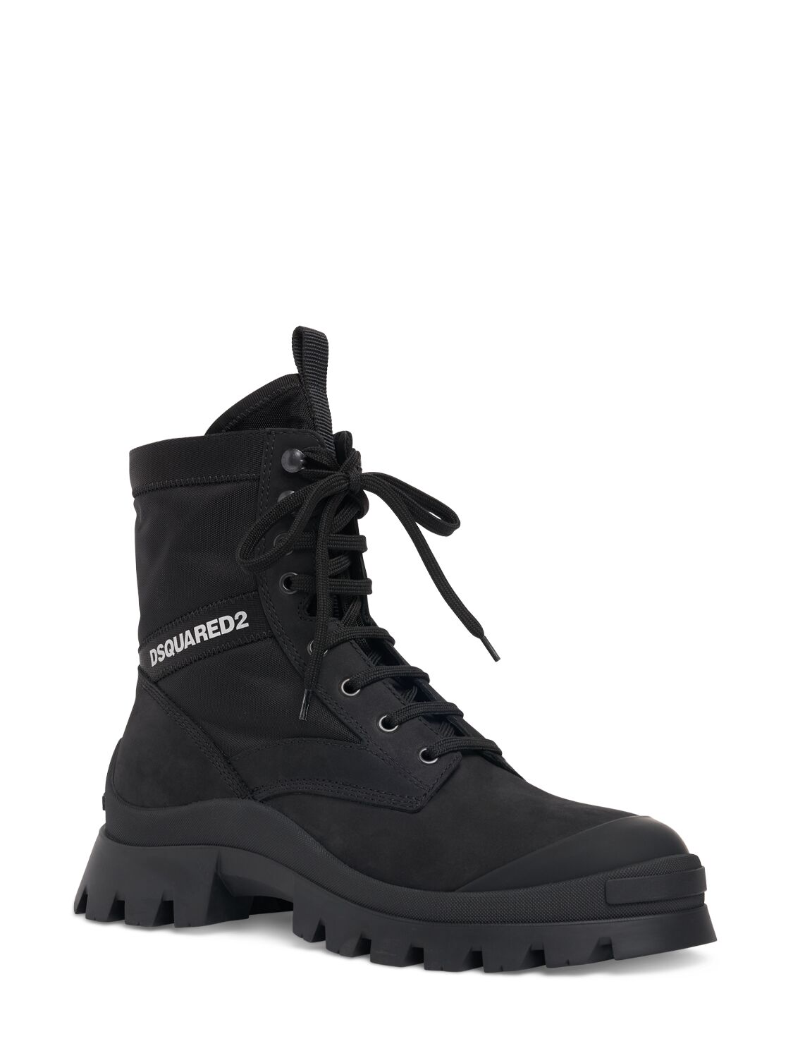 Shop Dsquared2 Tank Combat Ankle Boots In Black