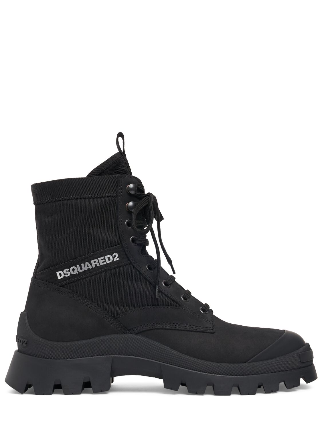 Dsquared2 Tank Combat Ankle Boots In Black