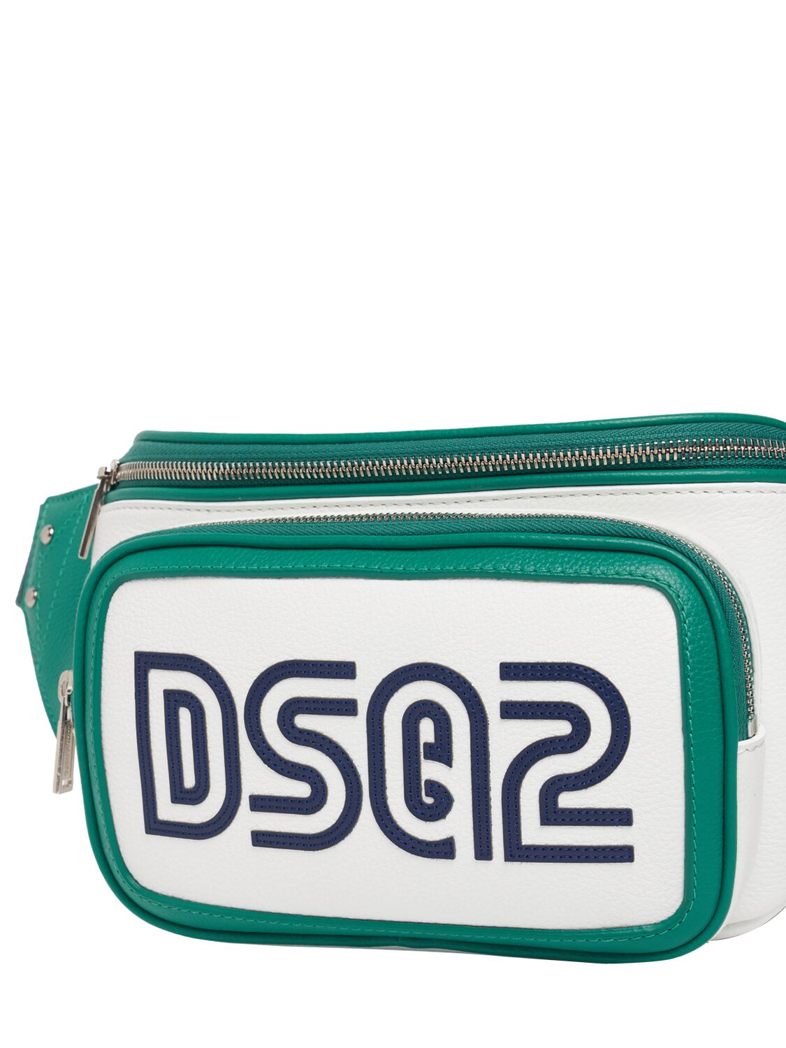Shop Dsquared2 Spieker Logo Belt Bag In White,green