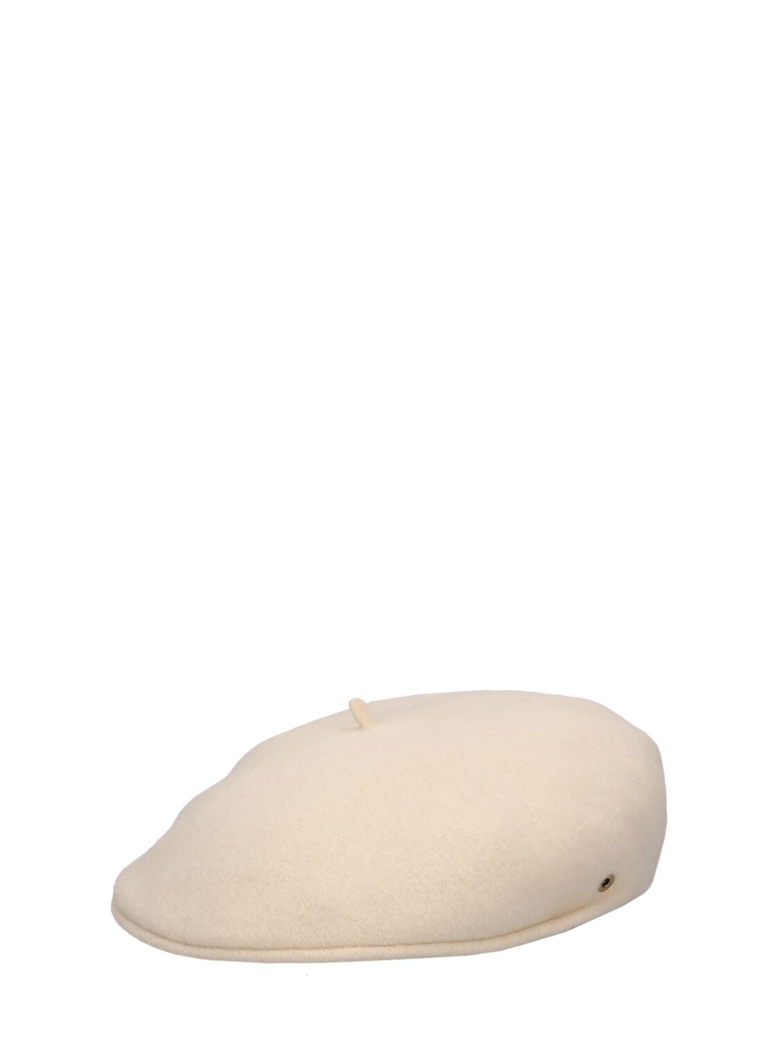 Shop Marine Serre Moon Embroidery Wool Beret In White
