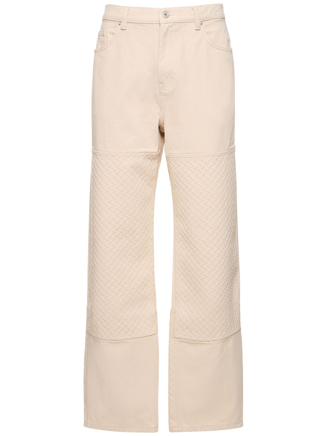 Axel Arigato Grate Embossed Cotton Pants In Pale Beige